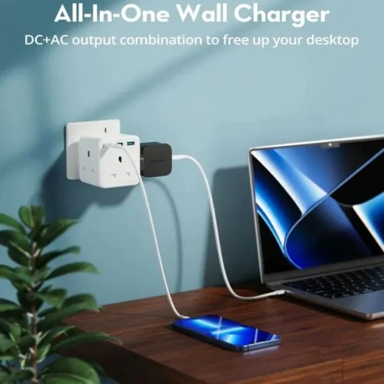 Ravpower Rp - Pd 20W Wall Charger Uk Version With 3 Ac Plug - White